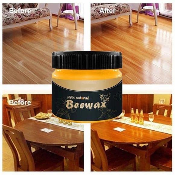 Beeswax Furniture Polish ,Wood Seasoning Beeswax | Natural Wood Wax Traditional Beeswax Polish for Wood & Furniture | Beeswax Wood Polish and Cleaner for Furniture Care