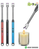 USB Rechargeable Flameless Arc Lighter Flexible and Windproof for Candles, Hiking, Camping, Kitchen, Fireplaces