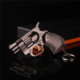 Mini Keychain Gun Lighter – Windproof Refillable Butane Lighter