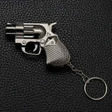 Mini Keychain Gun Lighter – Windproof Refillable Butane Lighter