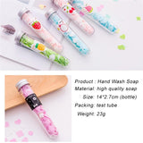 Portable Mini Body Washing Bath Test Tube Confetti Foaming Flower One time Paper Soap Slice